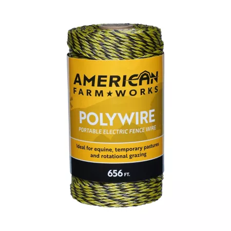 American Farm Works 656 ft x 180 lb Polywire Electric Fence Electric Fence Wire & Tape