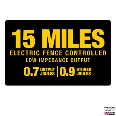 Image showing  0.7-Joule 15-Mile Battery-Powered Low Impedance Electric Fence Charger