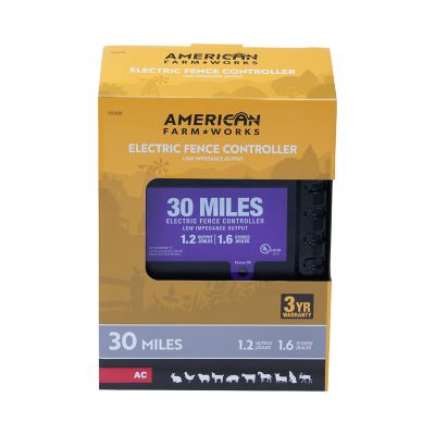 American Farmworks 30 Mile Ac Powered Charger 1 2 Joule Output Eac30m Afw At Tractor Supply Co