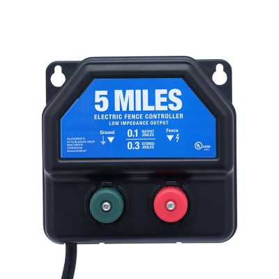 Image showing  0.1-Joule 5-Mile AC-Powered Low Impedance Electric Fence Charger, 6,000V Output Voltage