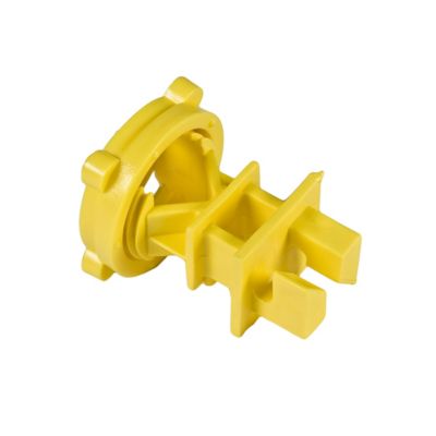 American Farm Works Screw-On Insulators for Round or Square Posts 1/2 in. or Smaller, Yellow
