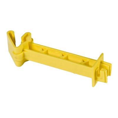 American Farm Works 5 in. Snap-On Extender T-Post Insulators for 1.25 and 1.33 in. T-Posts, Yellow, 25-Pack