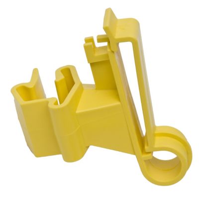 American Farm Works T-Post Polytape Insulators, Compatible with 1.25 and 1.33 in. T-Posts, Yellow, 25-Pack