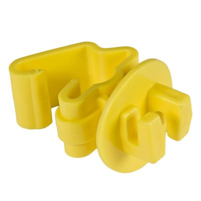 American Farm Works Standard Snug-Fitting T-Post Insulators for 1.25 and 1.33 in. Studded T-Posts, Yellow