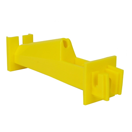 American Farm Works 5 in. Nail-On Extender Insulators for 9-12 Gauge Polywire and Polyrope, Yellow