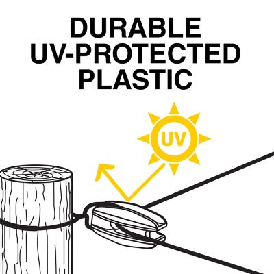 Image showing  Jumbo Corner Electric Fence Insulators, Black, 10-Pack