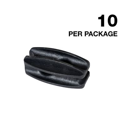 Image showing  Jumbo Corner Electric Fence Insulators, Black, 10-Pack