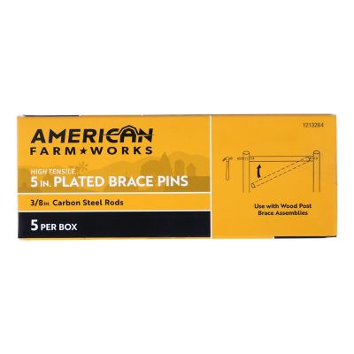 Image showing  5 in. Plated Electric Fence Brace Pins, 5 pk.