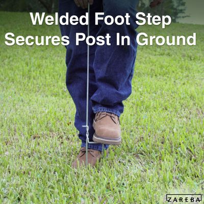 Image showing  39 in. Pigtail Step-In Post for Steel/Aluminum Wire, Polywire, Poly Rope and Polytape, Silver