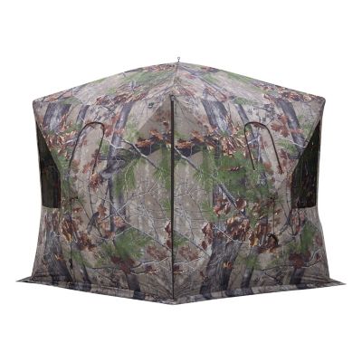 Image showing  Pentagon Bloodtrail Backwoods Camo Hunting Ground Blind, 72 in. H, 21 lb., 41.5 sq. ft.