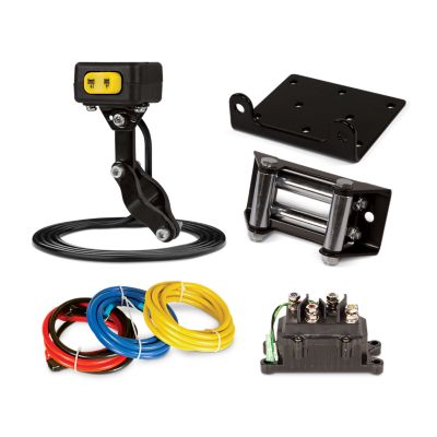 Image showing  Electric ATV/UTV Winch Kit with Mini-Rocker, 4,000 lb.