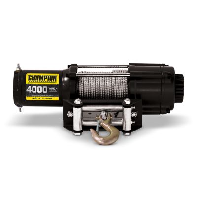 Image showing 5 th Champion Power Equipment Electric ATV/UTV Winch Kit with Mini-Rocker, 4,000 lb.