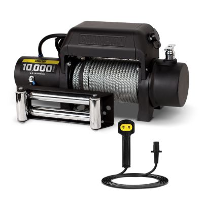 Champion Power Equipment Truck Suv Winch Kit With Remote Control 10 000 Lb 11008 At Tractor Supply Co