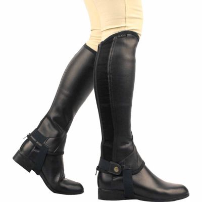 Saxon Unisex Kids' Equileather Half Chaps, 514051