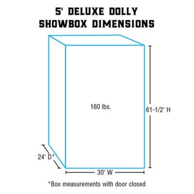 Image showing  Aluminum Livestock Deluxe Dolly Show Box, 5 ft.