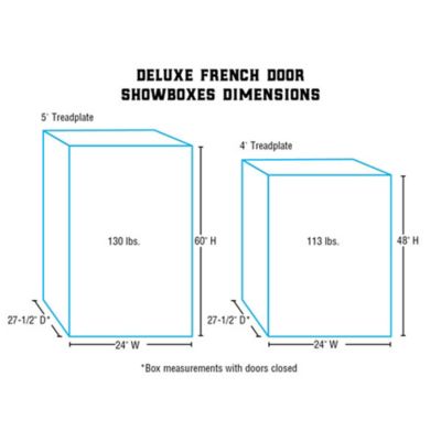 Image showing  Aluminum French Door Livestock Show Box, 4 ft.