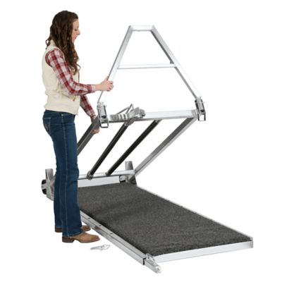 Image showing  7-1/2 ft. Stierwalt Cattle Half Chute, Silver/Black
