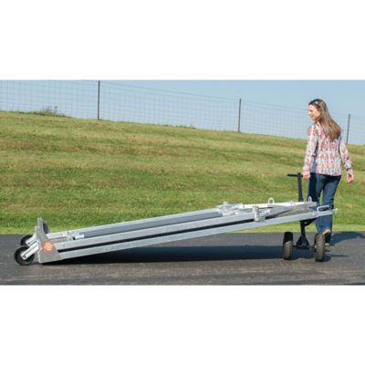 Image showing  7-1/2 ft. Stierwalt Cattle Half Chute, Silver/Black