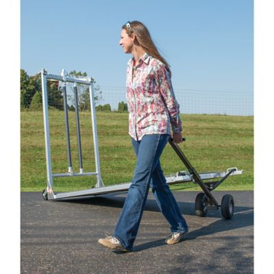 Image showing  7-1/2 ft. Stierwalt Cattle Half Chute, Silver/Black