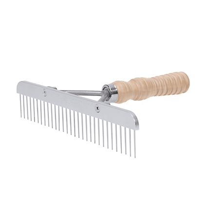 Weaver Leather Skip Tooth Livestock Comb with Wood Handle and Stainless Steel Replacement Blade