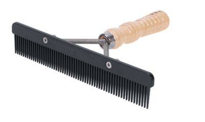 Weaver Leather Show Comb with Wood Handle and Replaceable Black Plastic Blade