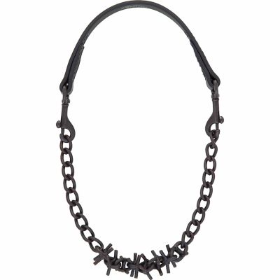 Weaver Leather Brahma Webb Goat Collar, Black, Oil-Rubbed Chain