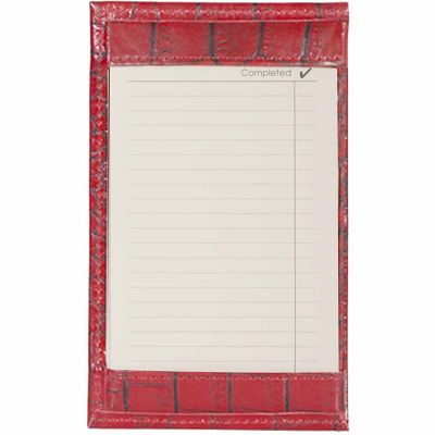 Scully Undated Genuine Leather Jotter, Red