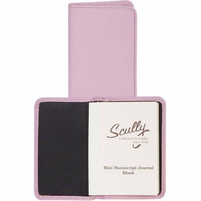 Scully Undated Genuine Leather Personal Noter, Pink