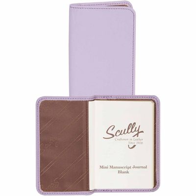 Scully Undated Genuine Leather Personal Noter, Lavender