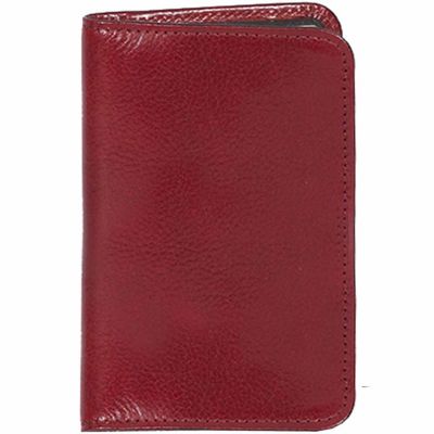 Scully Undated Genuine Leather Personal Noter, Red, 1006B-06-20-F