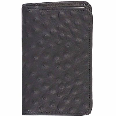 Scully Weekly Genuine Leather Personal Planner, 2.75 in. x 4.25 in., Black