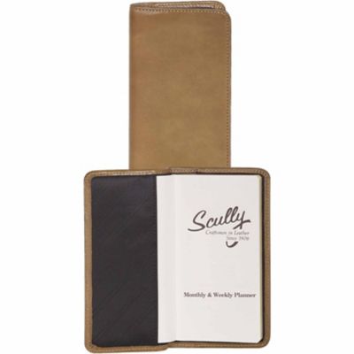 Scully Weekly Genuine Leather Pocket Planner, Aloe