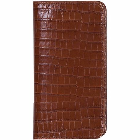 Scully Genuine Leather Pocket Notebook, 3 in. x 6 in., Brown, 1008B-0-61-F