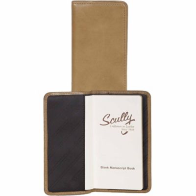 Scully Undated Genuine Leather Pocket Notebook, Aloe