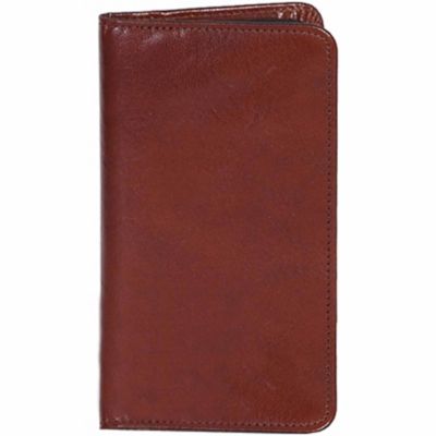 Scully Undated Genuine Leather Pocket Notebook, Cognac, 1008B-06-28-F
