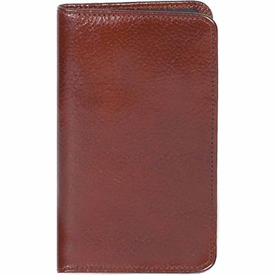 Scully Undated Genuine Leather Pocket Notebook, Mahogany, 1008B-06-30-F