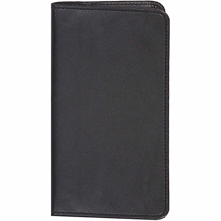 Scully Undated Genuine Leather Pocket Notebook, Black, 1008B-11-24-F
