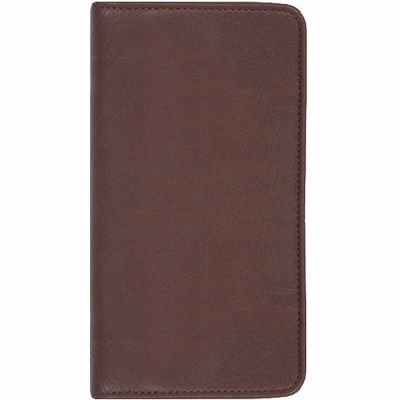 Scully Undated Genuine Leather Pocket Notebook, Chocolate, 1008B-11-25-F