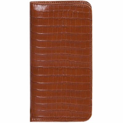 Scully Undated Genuine Leather Pocket Notebook, Brown