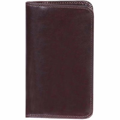 Scully Genuine Leather Pocket Notebook, 3 in. x 6 in., Walnut