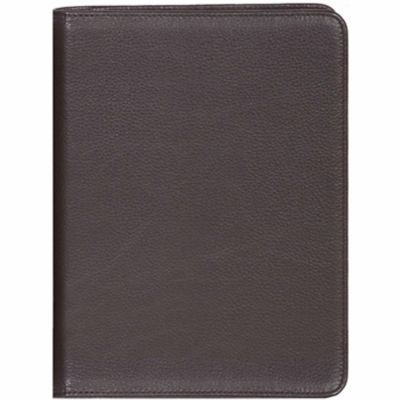 Scully Undated Genuine Leather Desk Journal, Chocolate