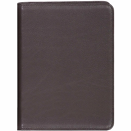 Scully Undated Genuine Leather Desk Journal, Chocolate