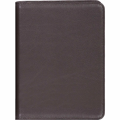 Scully Genuine Leather Desk Journal, 5.5 in. x 7.75 in., Chocolate