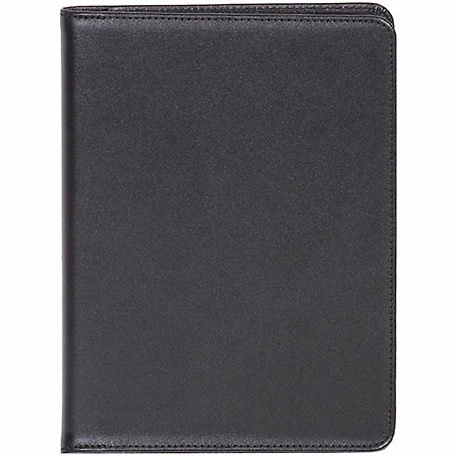 Scully Undated Genuine Leather Ruled Journal, Black, 1050R-11-24-F