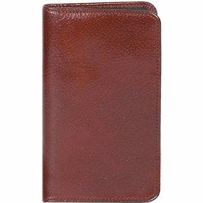 Scully Undated Genuine Leather Pocket Telephone/Address Book, Mahogany, 1108-06-30-F