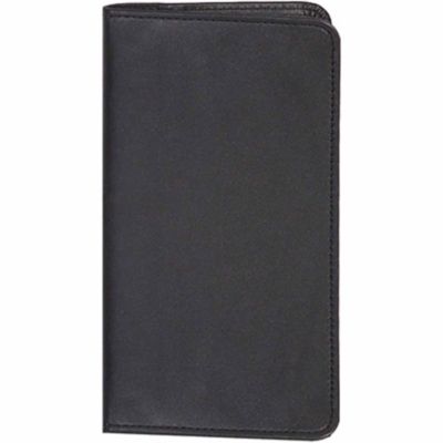 Scully Undated Genuine Leather Pocket Telephone/Address Book, Black, 1108-11-24-F
