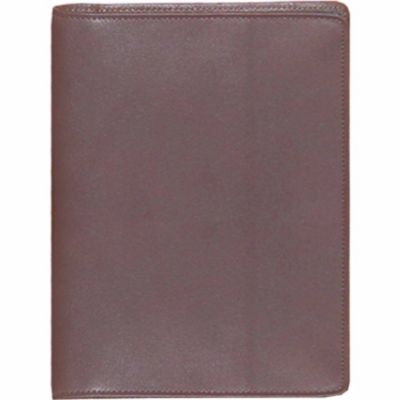 Scully Undated Genuine Leather Telephone/Address Book, Chocolate