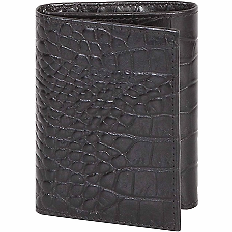 Scully Genuine Leather Trifold Wallet, Black
