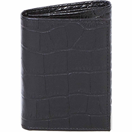 Premium Leather Trifold Wallet with ID Window