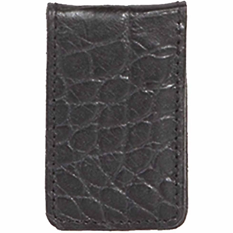 Scully Genuine Leather Magnetized Money Clip, Black